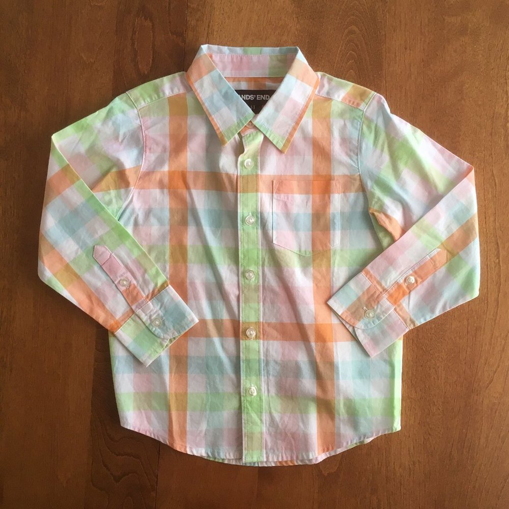 Lands' End dress shirt 3T NWOT